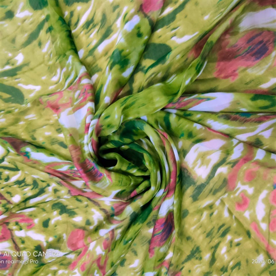 Print On Silk Chiffon#79