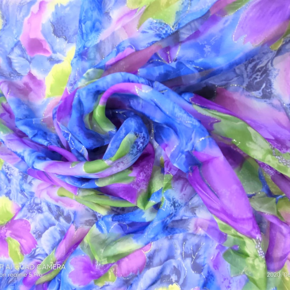 Print On Silk Chiffon#85