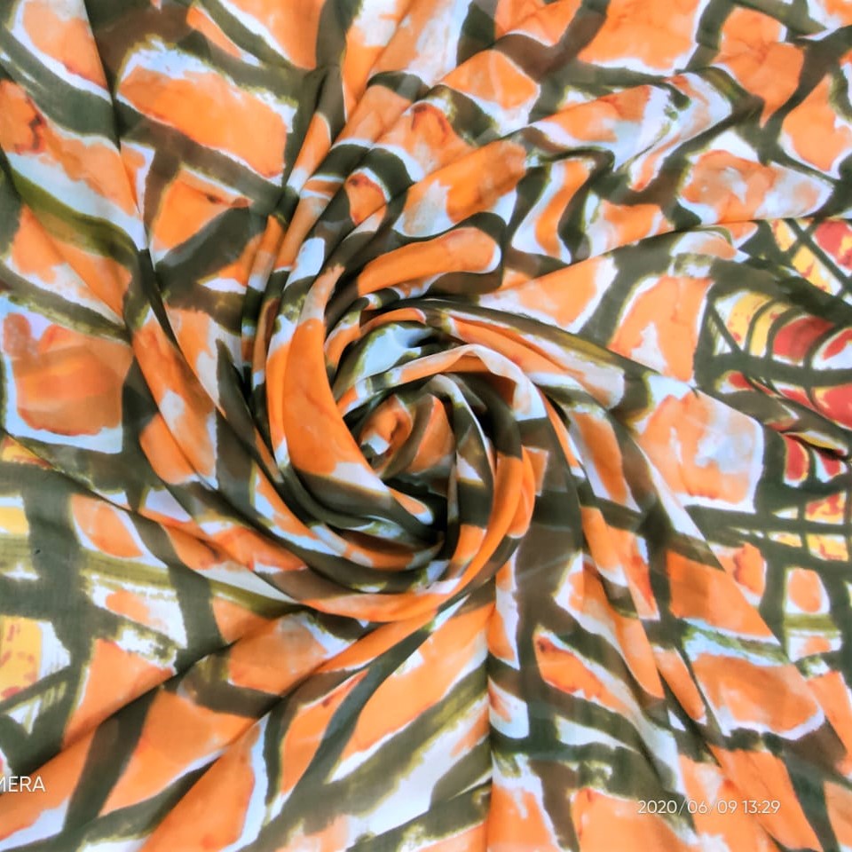 Print On Silk Chiffon#94