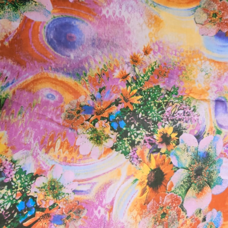 Print On Silk Chiffon#102