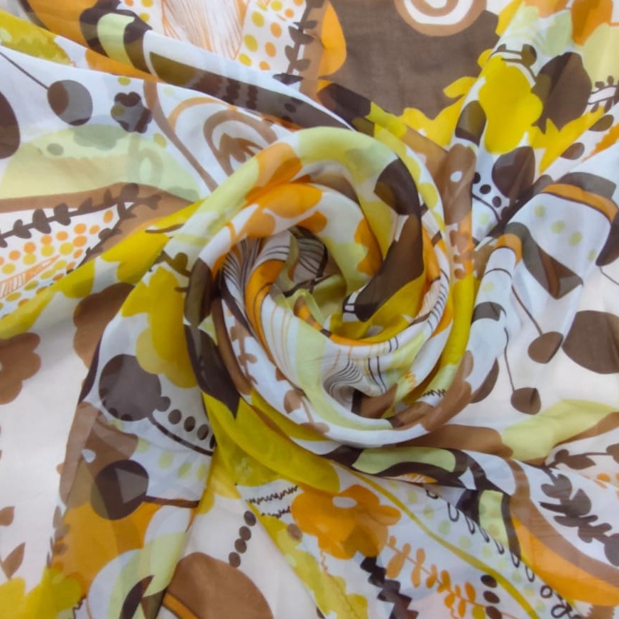 Print on Silk Chiffon#108