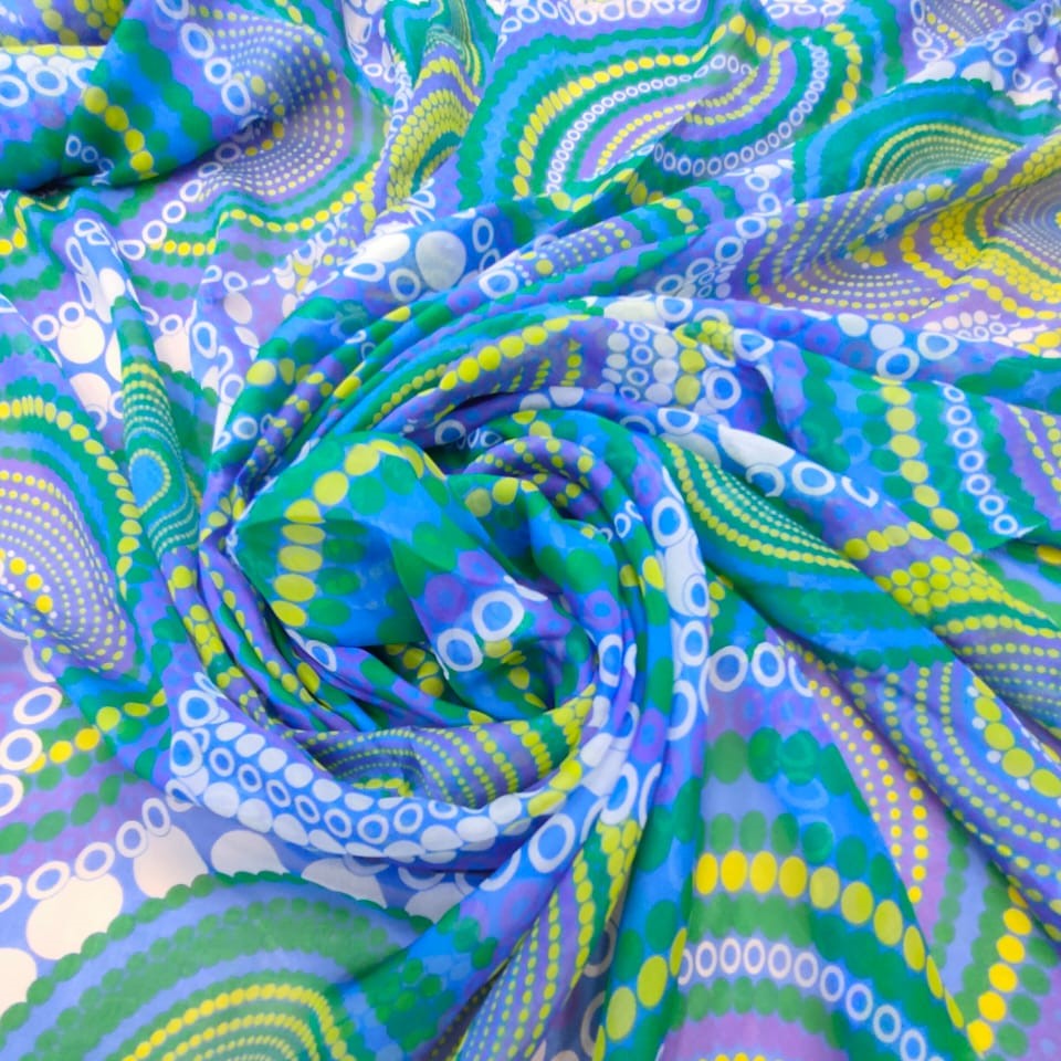Print On Silk Chiffon#118
