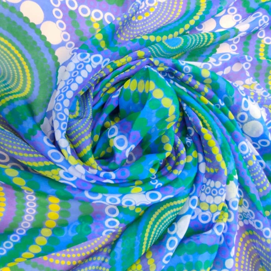 Print On Silk Chiffon#118