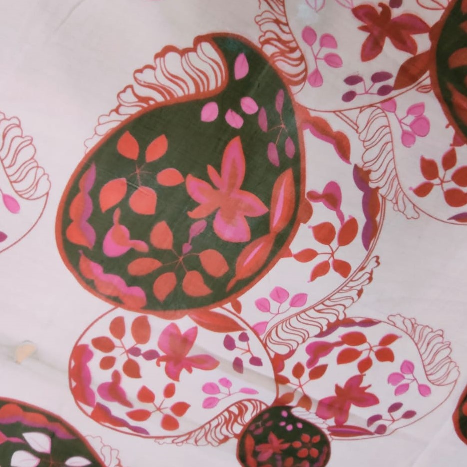 Print On Silk Chiffon#121