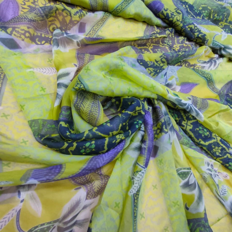 Print On Silk Chiffon #131