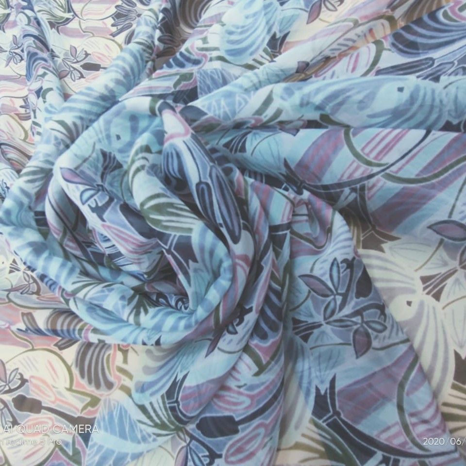 Print On Silk Chiffon #135