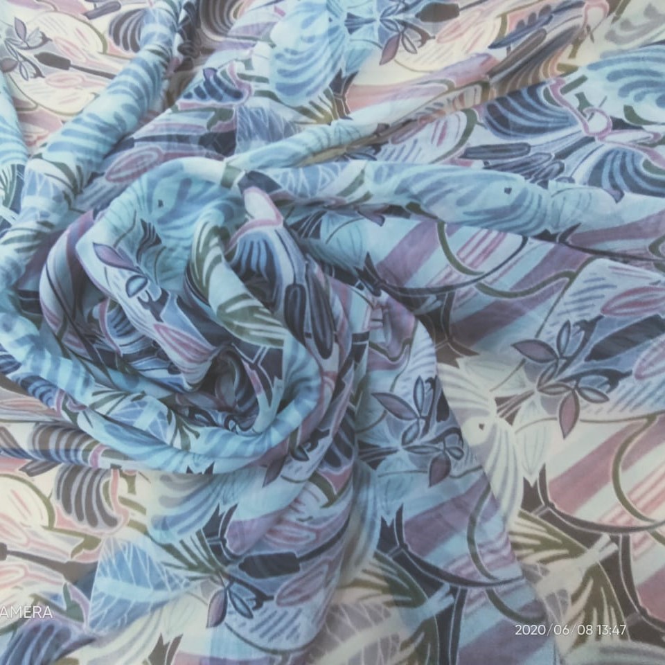 Print On Silk Chiffon #135