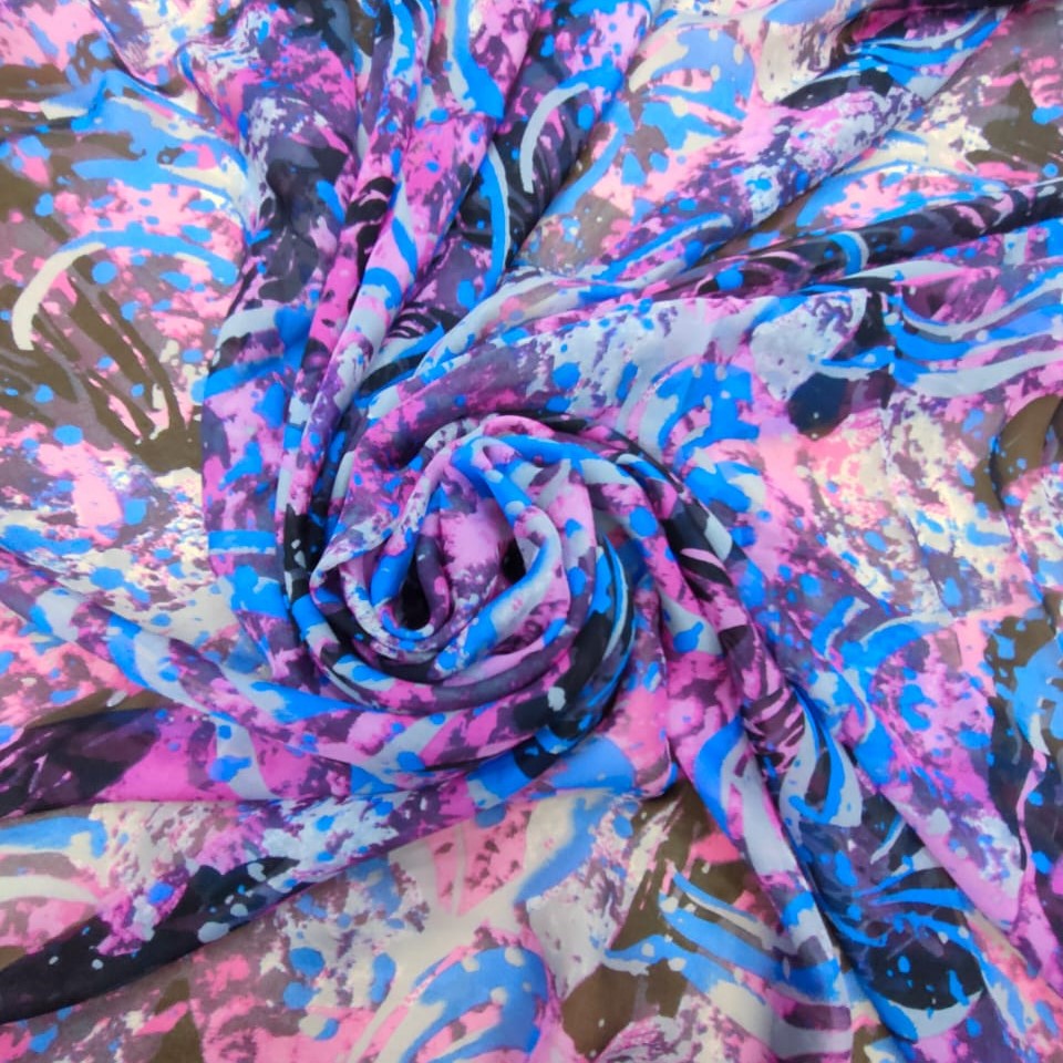Print On Silk Chiffon #137