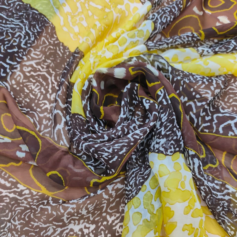 Print On Silk Chiffon#146