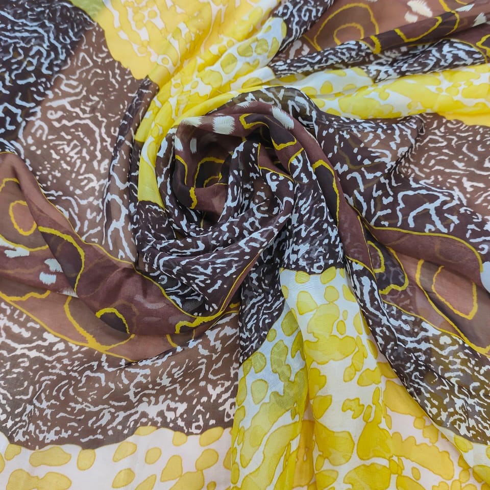Print On Silk Chiffon#146