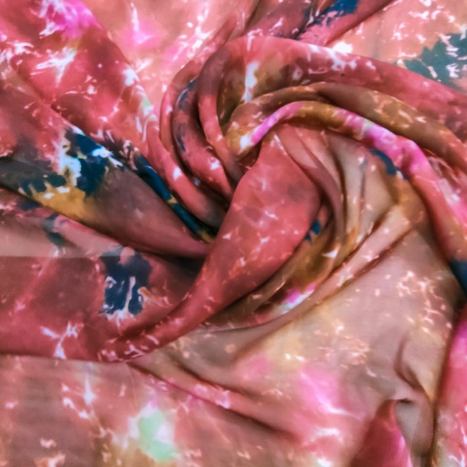 Print On Silk Chiffon#155