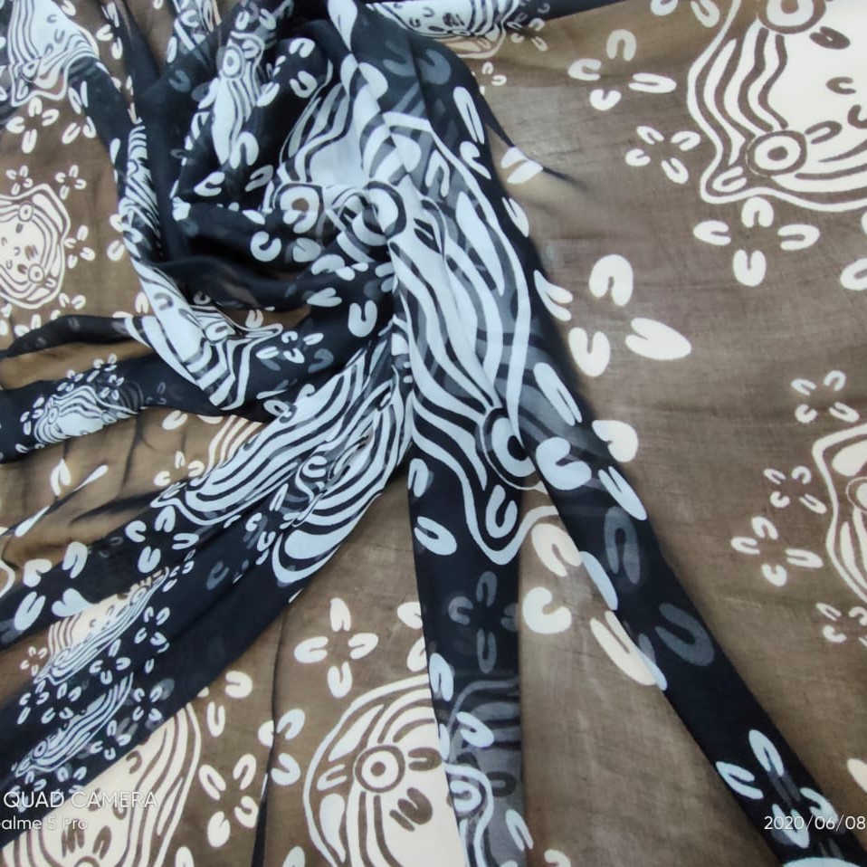 Print On Silk Chiffon#168