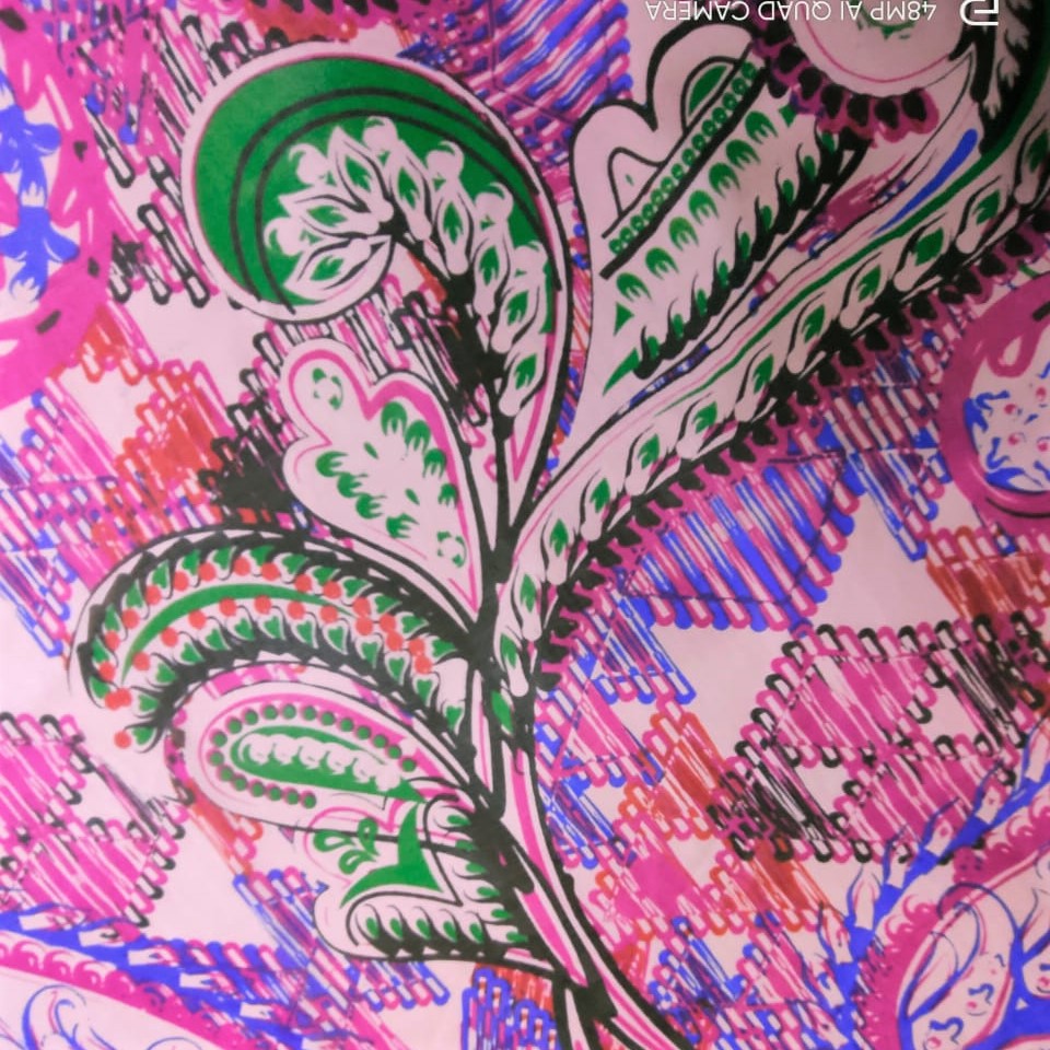 Print On Silk Chiffon#171