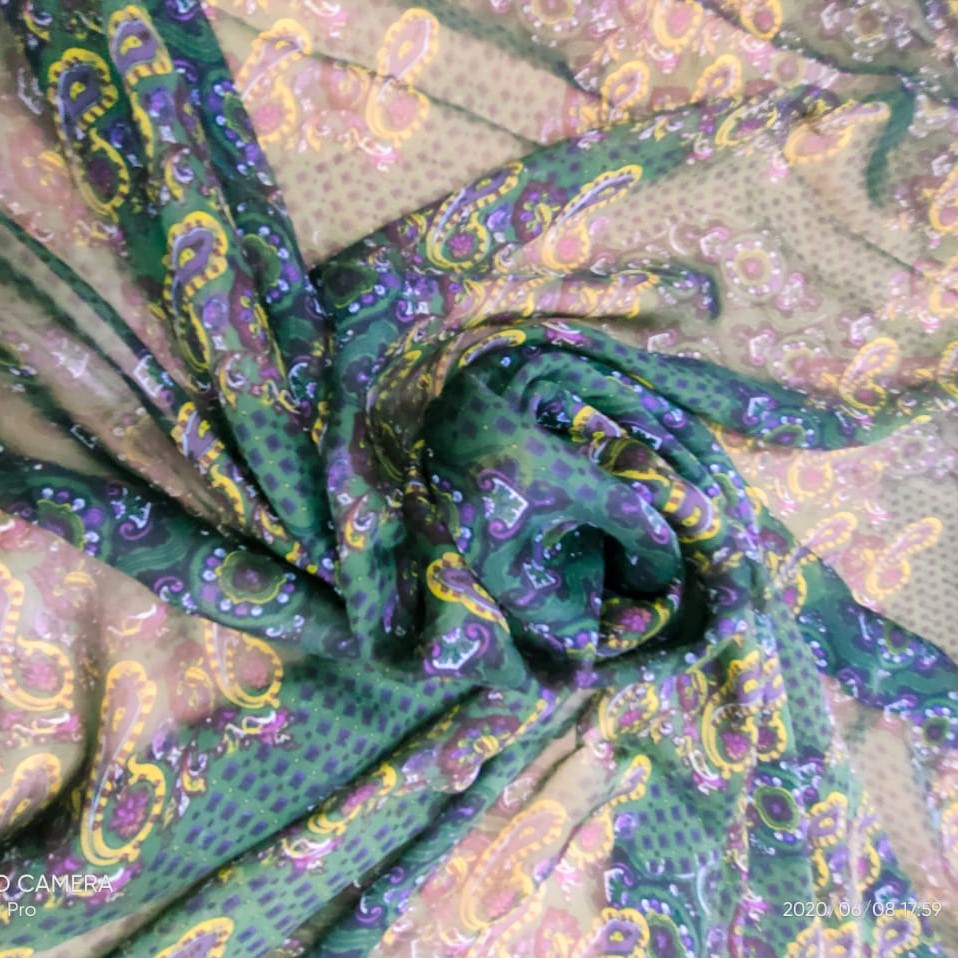 Print On Silk Chiffon#175