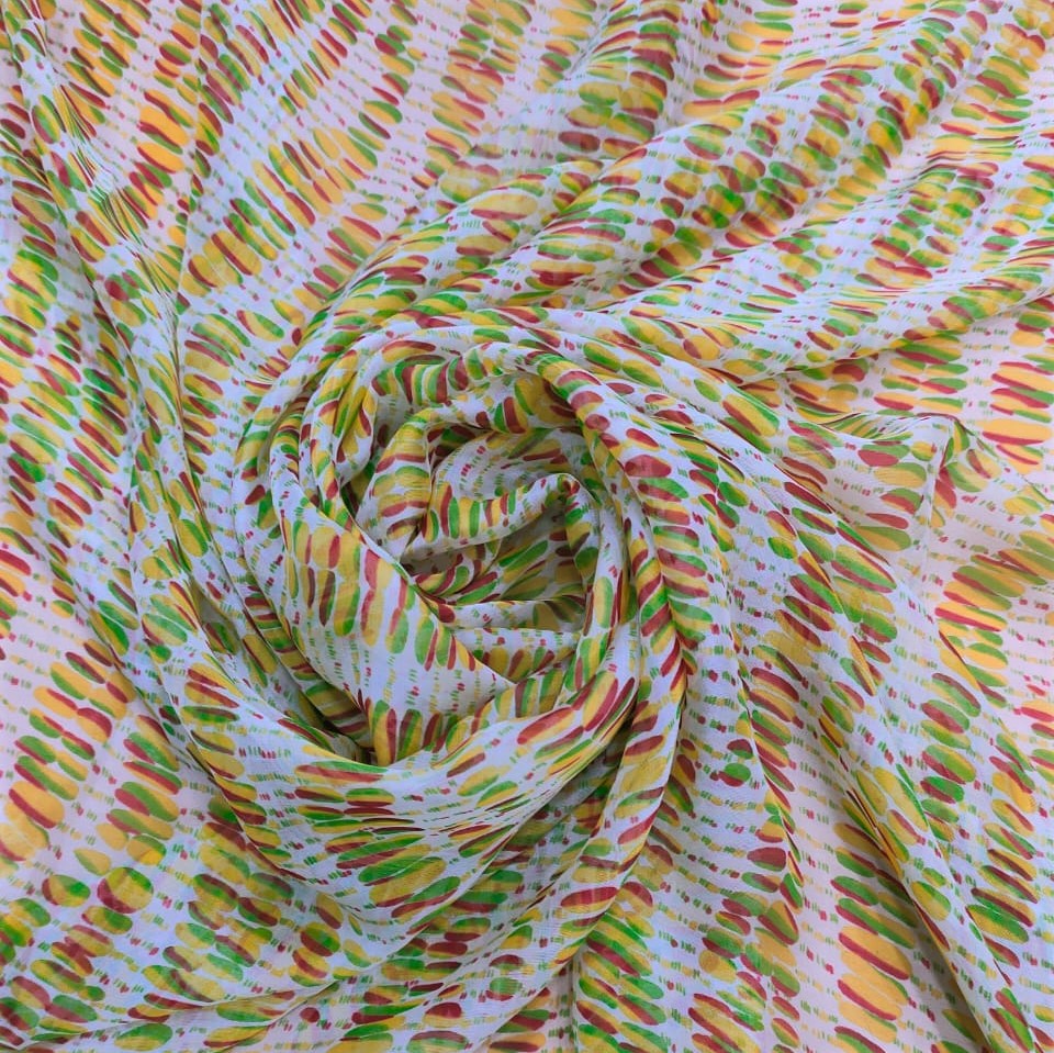 Print On Silk Chiffon#177