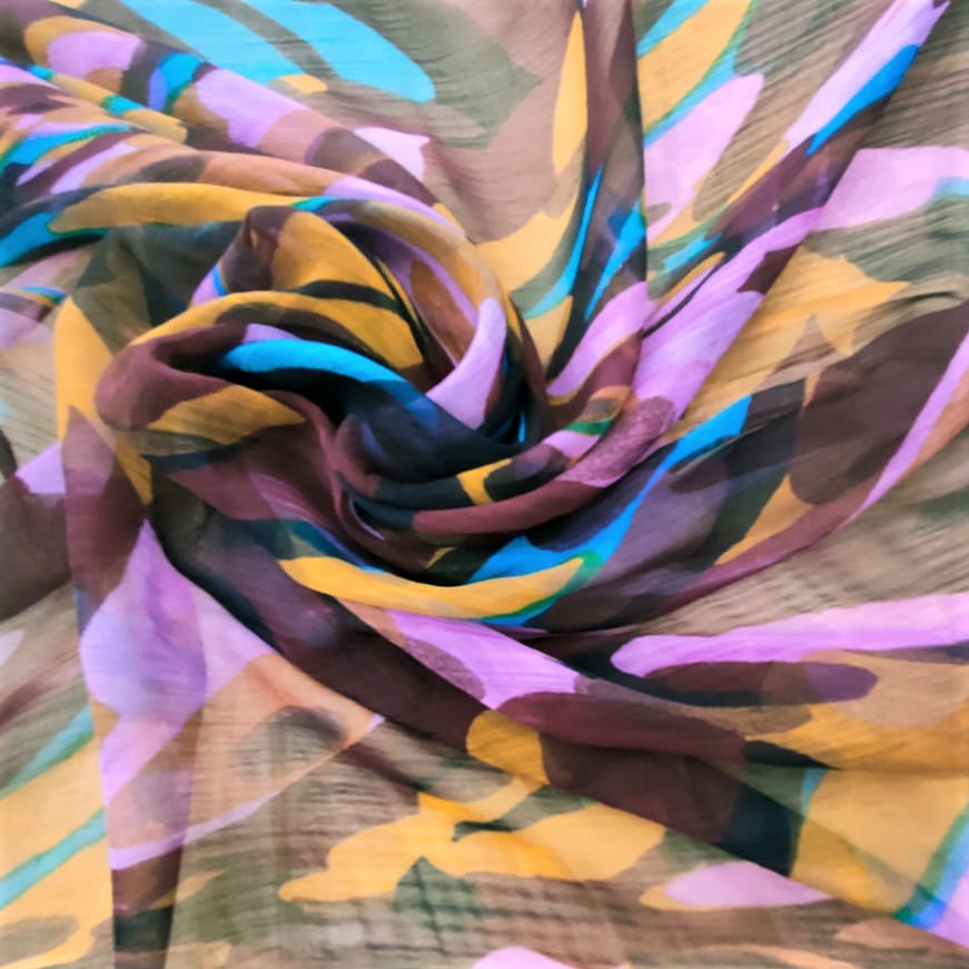 Print On Silk Flat Chiffon