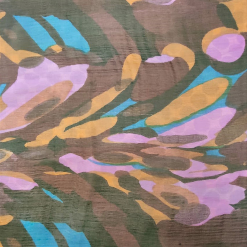 Print On Silk Flat Chiffon