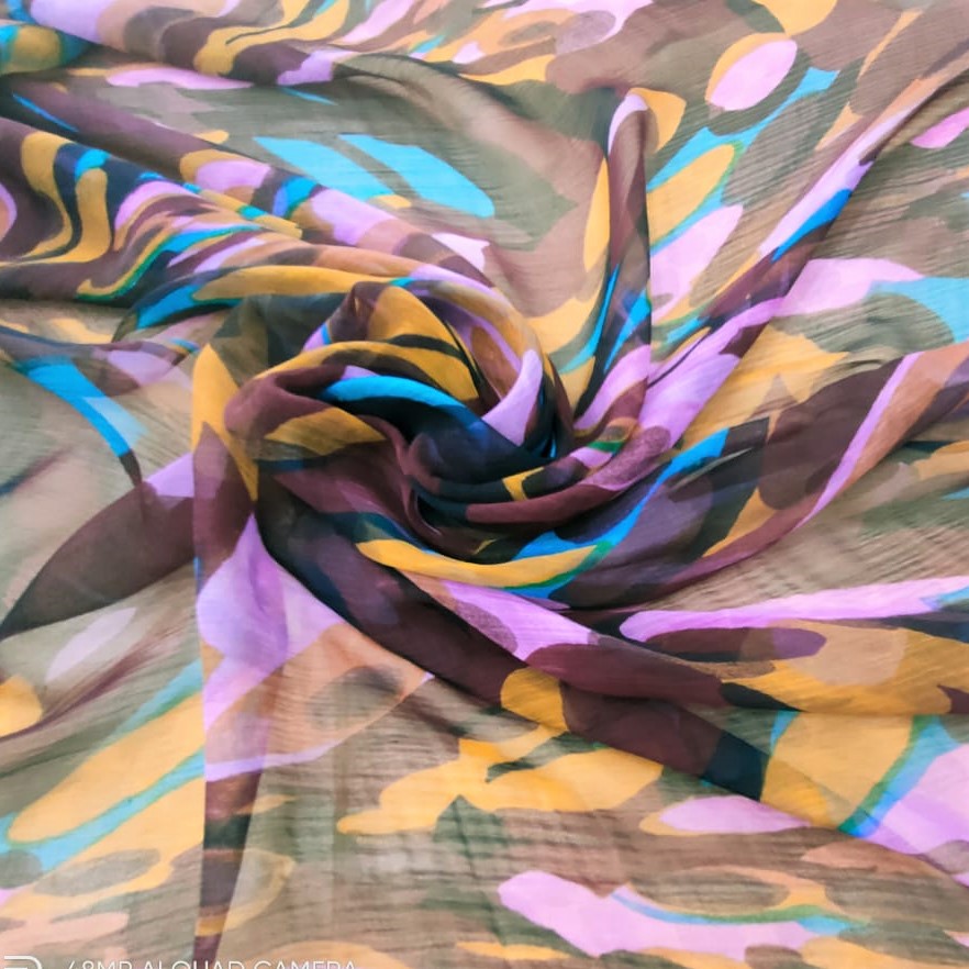 Print On Silk Flat Chiffon