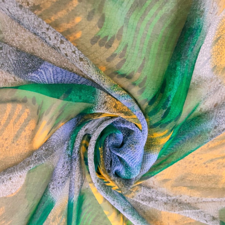 Print On Silk Georgette#03