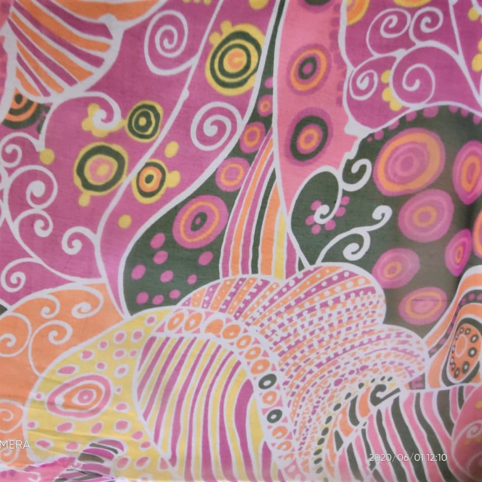 Print On Silk Georgette#04