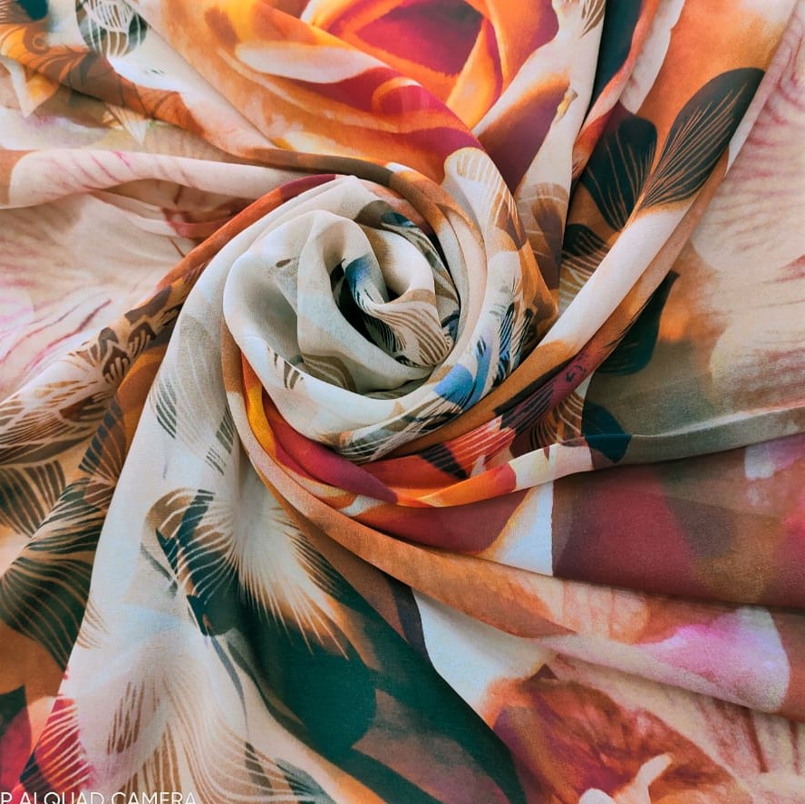 Print On Silk Georgette#06