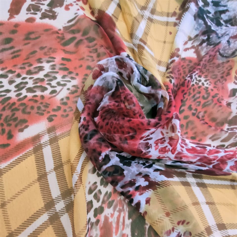 Print On Silk Georgette#07