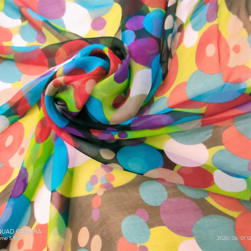 Print On Silk Georgette#08