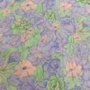 Light Blue & Green Floral Print On Georgette