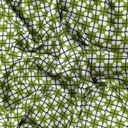 Green Abstract Print On Korean Satin SS22L-KSPL45