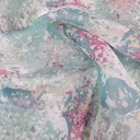 Brush Forest Art Print On Organza SS22A-ORPA73