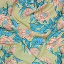 White Marigold Flower Print On Royal Georgette (SS22A) RGPA26