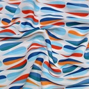 Rainbow Drops Print On Royal Georgette (SS22L) RGPL25