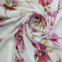 Red Orchird Floral Print On Royal Georgette (SS22A) RGPA61