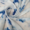 Ocean Blue Tie Dye Print On Royal Georgette (SS22L) RGPL39