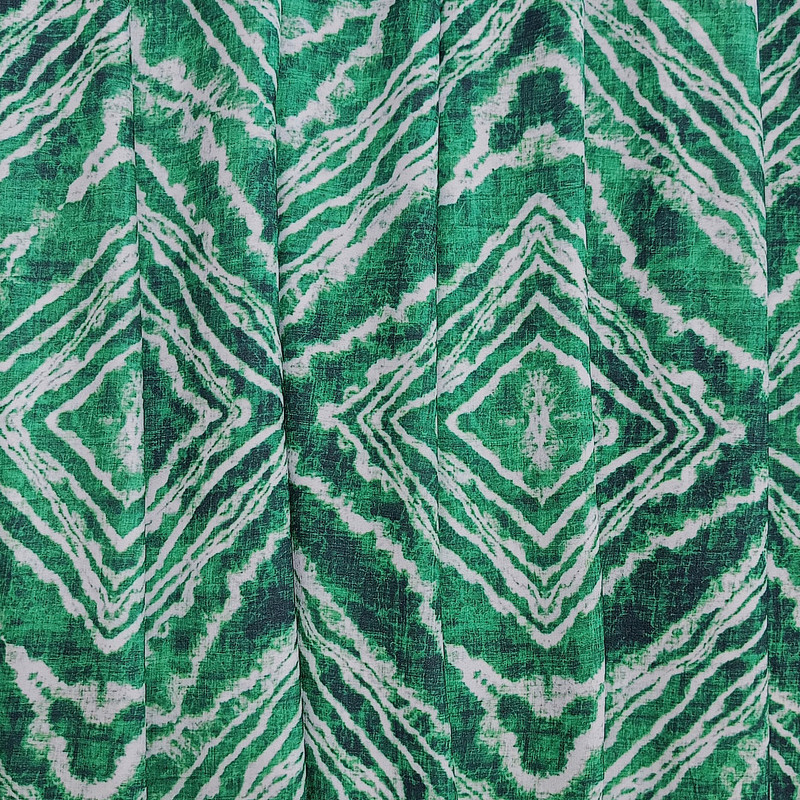 Green & White Marble Print On Royal Georgette (SS2N) Rgpb30