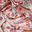 Peach Base Big Floral Print On Royal Georgette (SS2N) RGPB41