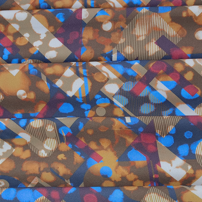 Disco Look Print On Royal Georgette (SS22N) RGPB45