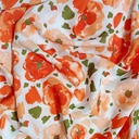 Red Flower White Base Print On Royal Georgette (SS22N) RGPB50