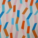 Irregular Zig Zak Print On Korean Satin SS22A KSPA30
