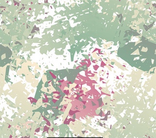 Brush Forest Art Print On Korean Satin SS22A KSPA73