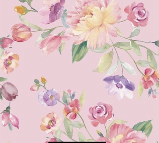 Pink Base Floral Print On Royal Georgette SS22A-RGPA50