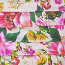 Pink Floral Garden Print On Royal Georgette (SS22A) RGPA75