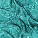 Green Snake Skin Print On Korean Satin SS22L KSPL51