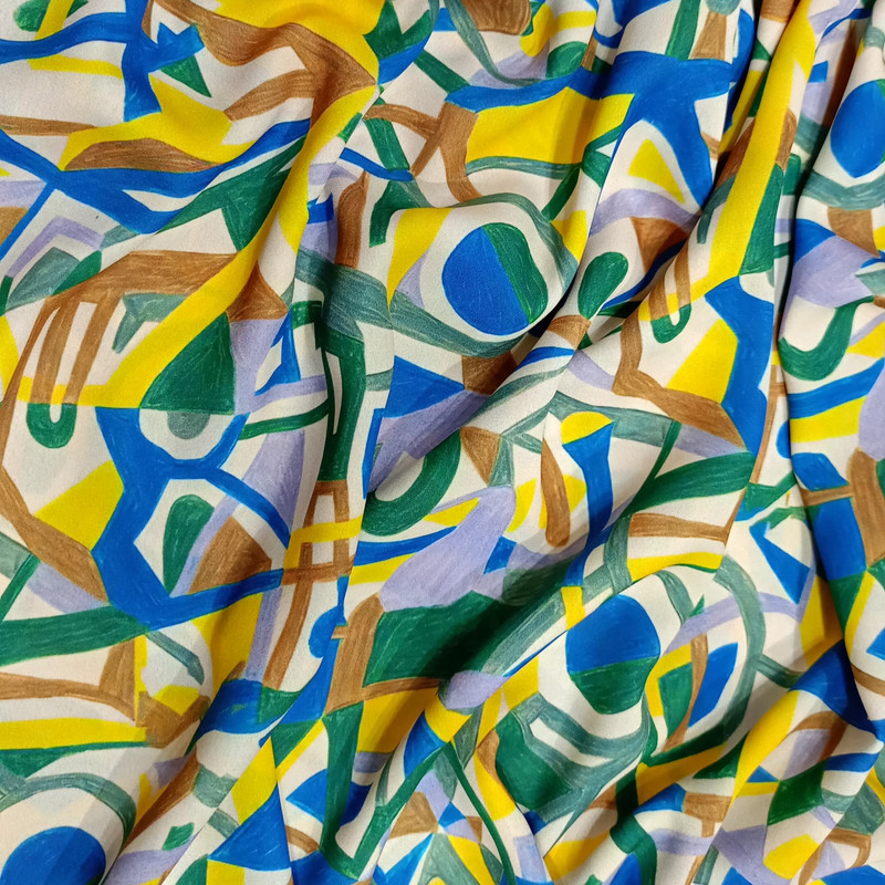 Illusion Art Print On Royal Georgette (SS22L) RGPL08