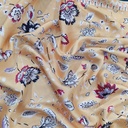 Bohemian Border Floral Print On korean Satin SS22L-KSPL04