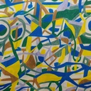 Illusion Art Print On Korean Satin SS22L KSPL08