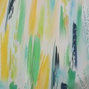 Brush Strokes Print On Korean Satin SS22L KSPL09