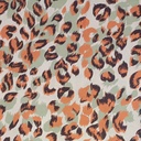 Red & Black Jaguar Print On Korean Satin SS22L KSPL24