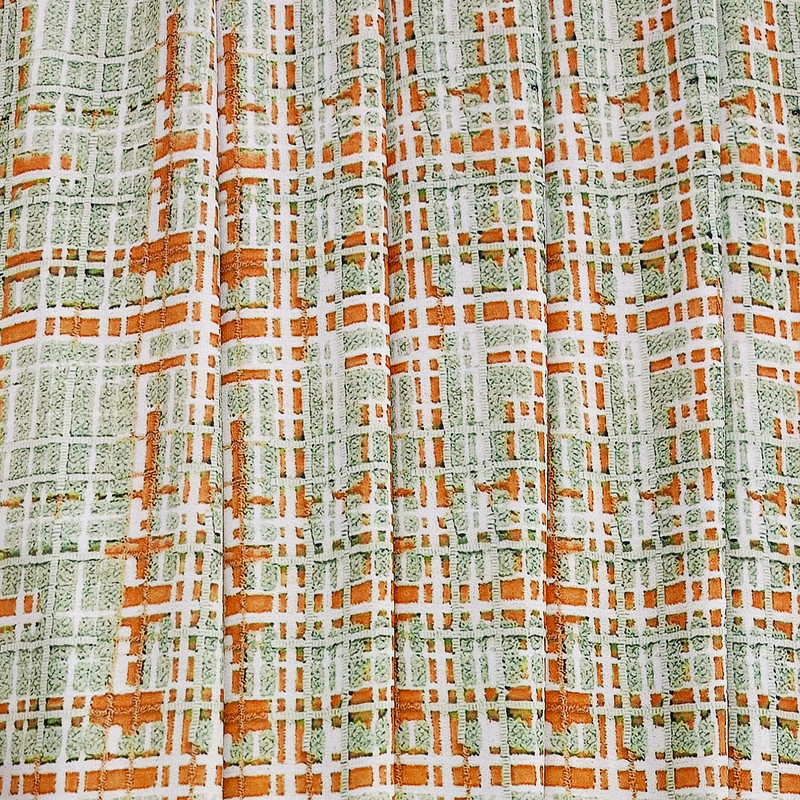 Grey Check Print On Royal Georgette (SS2N) RGPB111