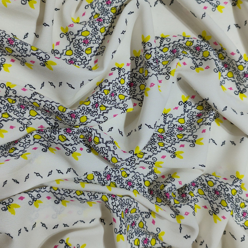 Border Print On Royal Georgette (SS22N) RGPB119